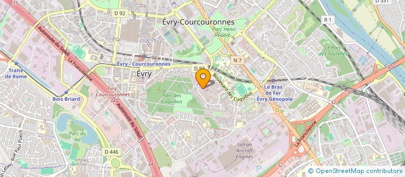 localisation de l'entreprise SCI ARNABA à EVRY-COURCOURONNES