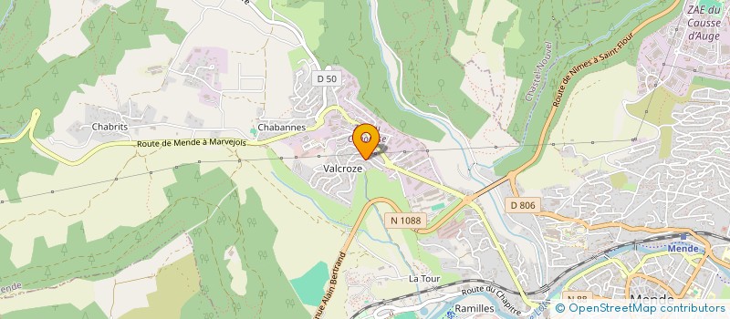 localisation de l'entreprise SCI ARNAL  MENDE