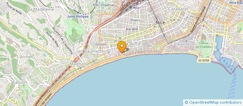 localisation de l'entreprise SCI ARNALDI 6  NICE
