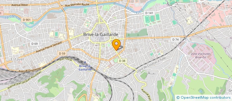 localisation de l'entreprise SCI ARNANDRA  BRIVE-LA-GAILLARDE