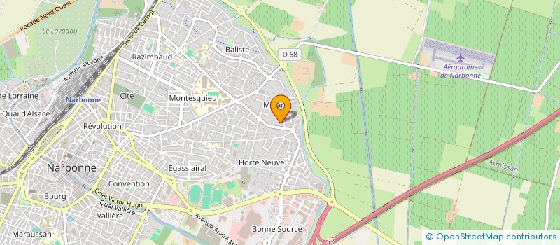 localisation de l'entreprise SCI ARNAUD à NARBONNE