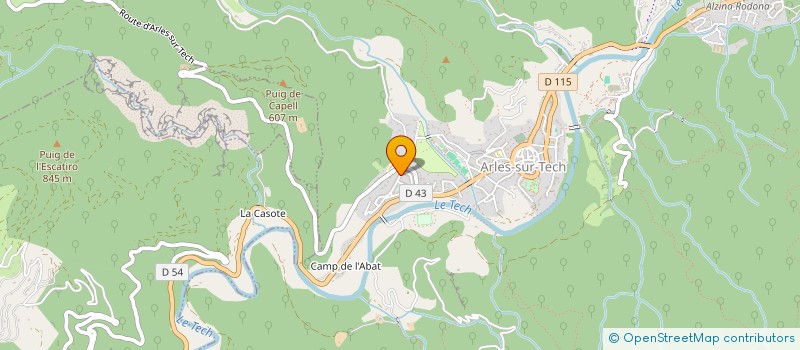 localisation de l'entreprise SCI ARNAUD  ARLES-SUR-TECH