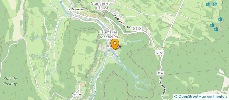 localisation de l'entreprise SCI ARNAUD ET GUILLAUME  BAUME-LES-MESSIEURS