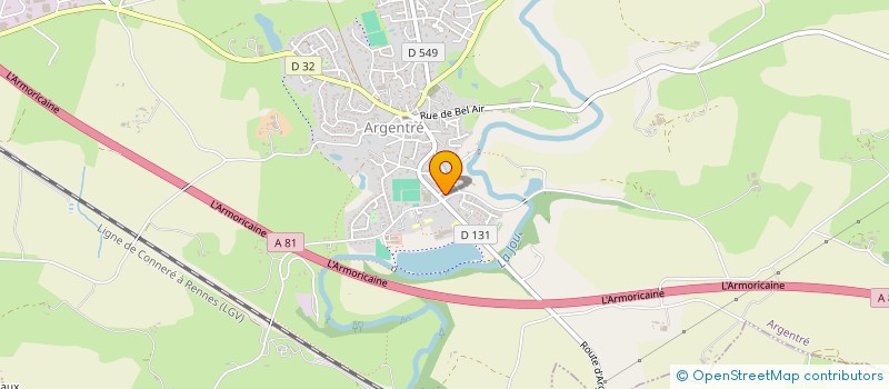 localisation de l'entreprise SCI ARNAUD-MERCIER  ARGENTRE