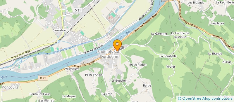 localisation de l'entreprise SCI ARNAUD PERIGORD  BADEFOLS-SUR-DORDOGNE