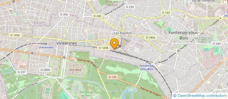 localisation de l'entreprise SCI ARNAUD-SARTHOU CTJ à VINCENNES