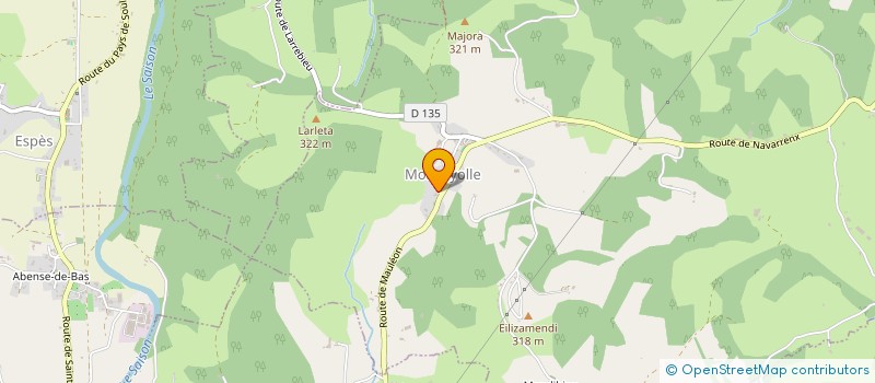 localisation de l'entreprise SCI ARNE-PONCINS  MONCAYOLLE-LARRORY-MENDIBIEU