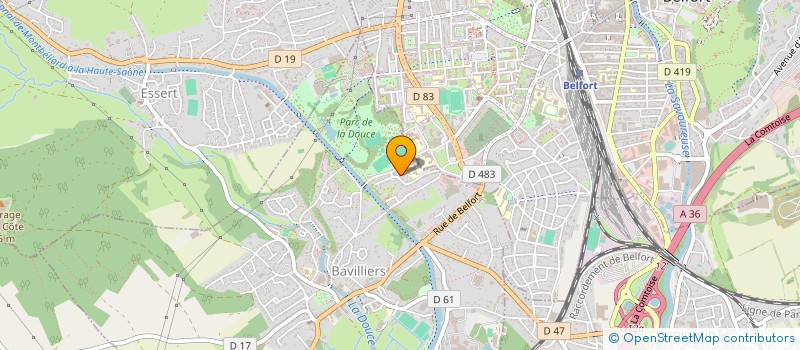 localisation de l'entreprise SCI ARNES  BAVILLIERS
