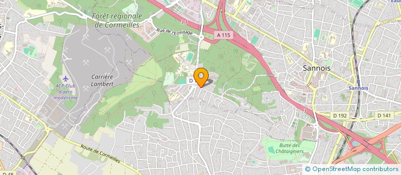 localisation de l'entreprise SCI ARNI IMMO  SANNOIS