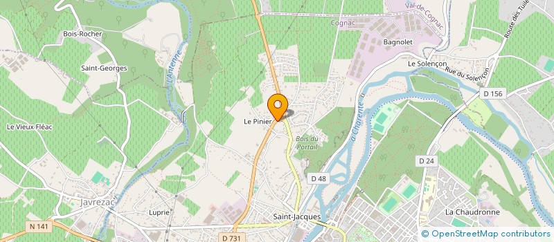 localisation de l'entreprise SCI ARNIC à COGNAC