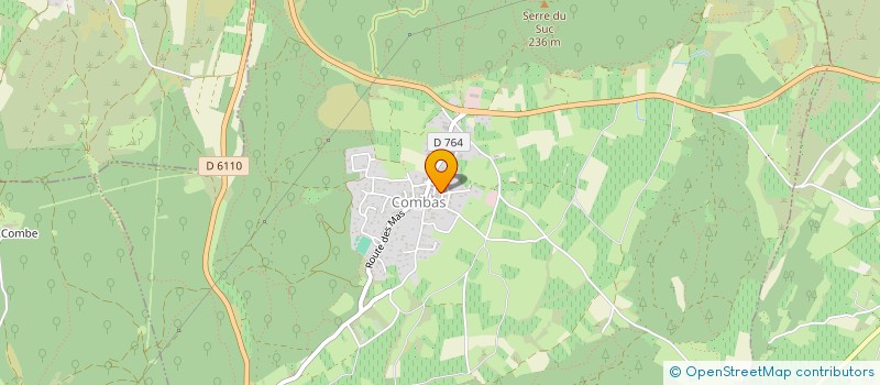 localisation de l'entreprise SCI ARNICA  SOUVIGNARGUES