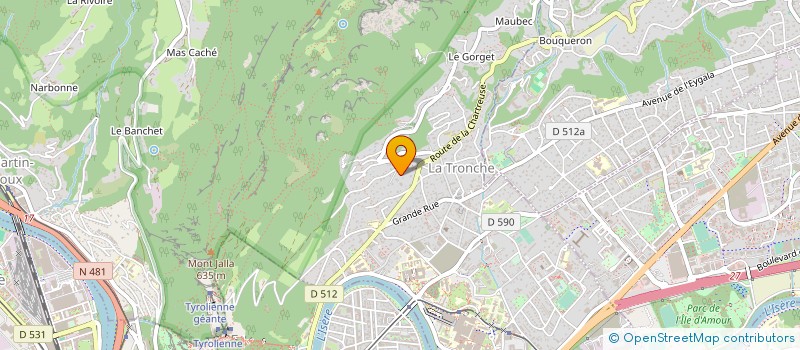 localisation de l'entreprise SCI ARNICA MONTANA  LA TRONCHE