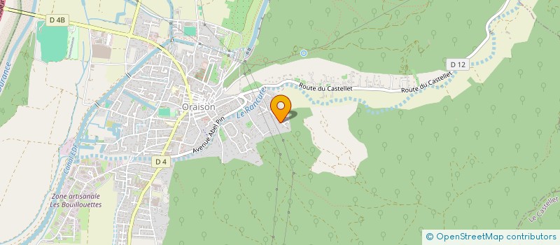 localisation de l'entreprise SCI ARNO  ORAISON