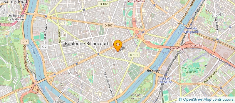 localisation de l'entreprise SCI ARNO à BOULOGNE-BILLANCOURT