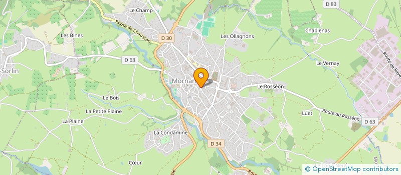 localisation de l'entreprise SCI ARNOUX GARABUAU  MORNANT