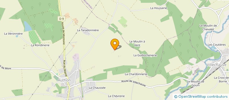 localisation de l'entreprise SCI ARNVIK DE REBONDAIS  AUTHON