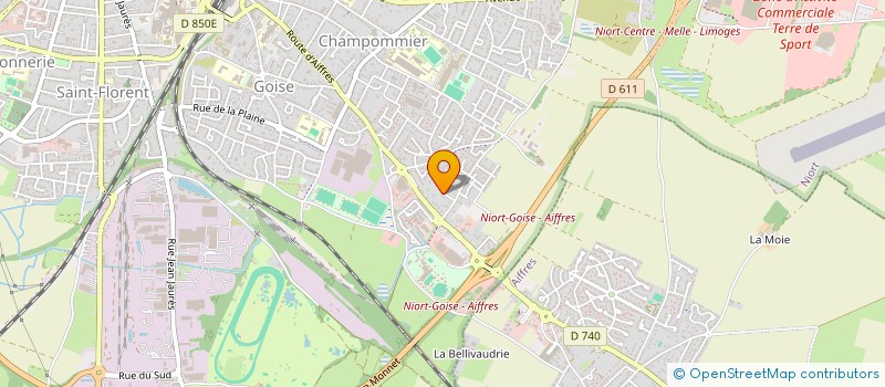 localisation de l'entreprise SCI ARO 1  NIORT