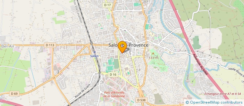 localisation de l'entreprise SCI ARO DYNAMIQUE  SALON-DE-PROVENCE