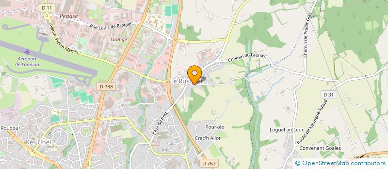 localisation de l'entreprise SCI ARODIPE  LANNION