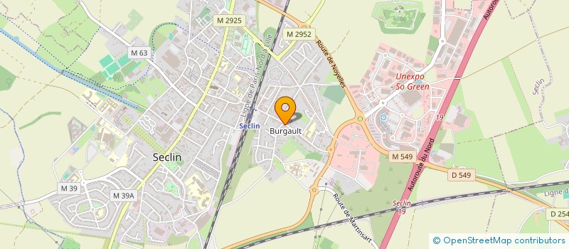 localisation de l'entreprise SCI AROMA  SECLIN