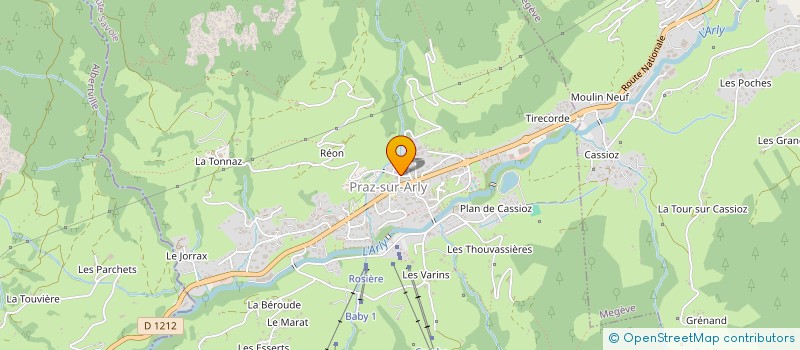 localisation de l'entreprise SCI AROME  PRAZ-SUR-ARLY