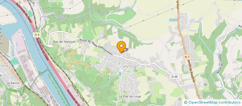 localisation de l'entreprise SCI AROMED  SEYSSUEL