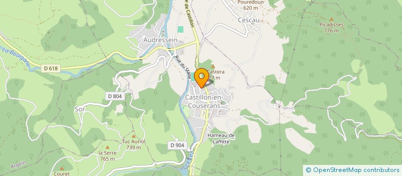 localisation de l'entreprise SCI ARON à CASTILLON-EN-COUSERANS