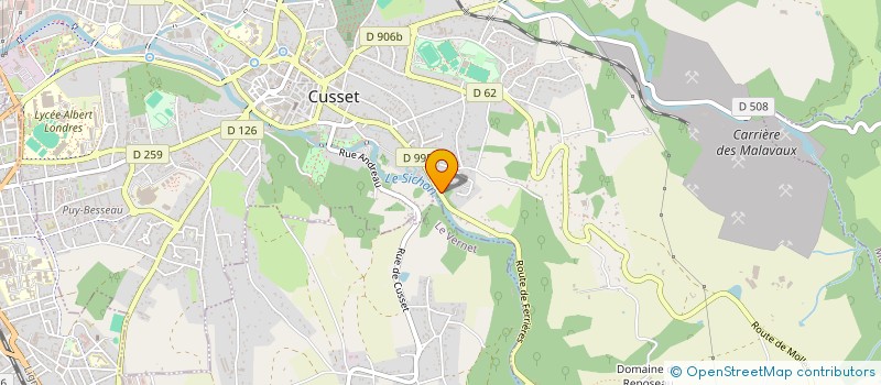 localisation de l'entreprise SCI ARONCHA à CUSSET