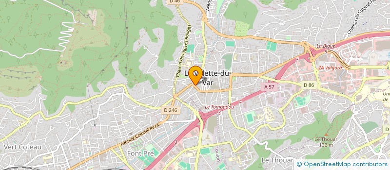 localisation de l'entreprise SCI ARONE à LA VALETTE-DU-VAR