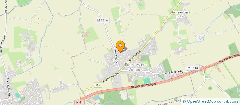 localisation de l'entreprise SCI AROSAL  FOURNES-EN-WEPPES