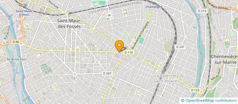 localisation de l'entreprise SCI AROSIO à SAINT-MAUR-DES-FOSSES