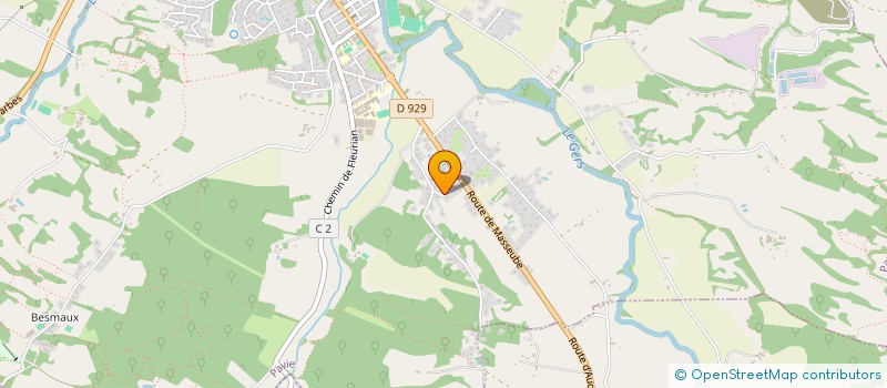 localisation de l'entreprise SCI AROSO  PAVIE