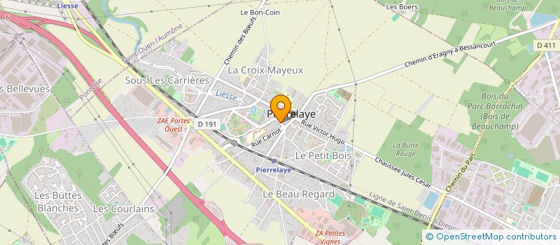 localisation de l'entreprise SCI AROUA  PIERRELAYE