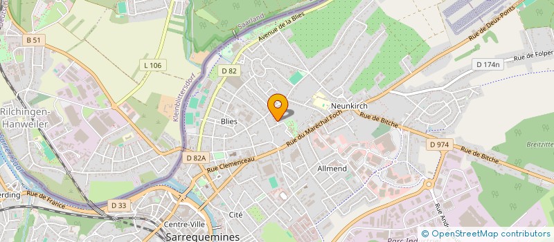 localisation de l'entreprise SCI ARPA à SARREGUEMINES