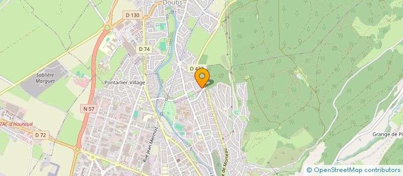 localisation de l'entreprise SCI ARPA  DOUBS