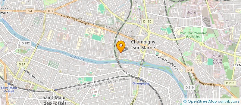 localisation de l'entreprise SCI ARPAJON  CHAMPIGNY-SUR-MARNE