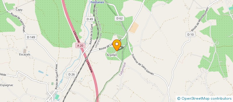 localisation de l'entreprise SCI ARPAL  FONTANES