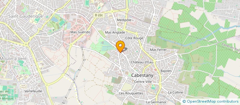 localisation de l'entreprise SCI ARPAS  CABESTANY