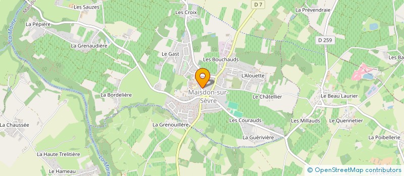 localisation de l'entreprise SCI ARPAS  MAISDON-SUR-SEVRE