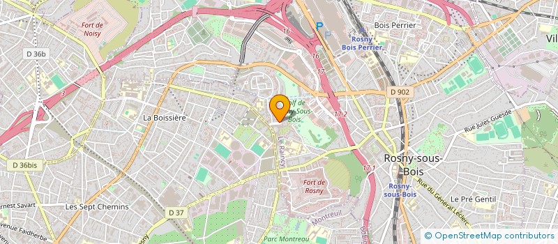 localisation de l'entreprise SCI ARPEGE à ROSNY-SOUS-BOIS