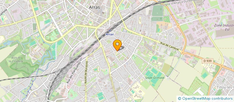 localisation de l'entreprise SCI ARPEGE à ARRAS