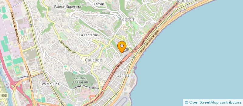 localisation de l'entreprise SCI ARPEGES  NICE