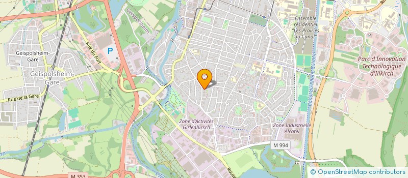 localisation de l'entreprise SCI ARPEGGIO  ILLKIRCH-GRAFFENSTADEN