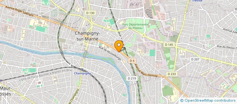 localisation de l'entreprise SCI ARPEL à CHAMPIGNY-SUR-MARNE