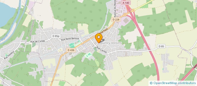 localisation de l'entreprise SCI ARPHA  QUINCY-VOISINS