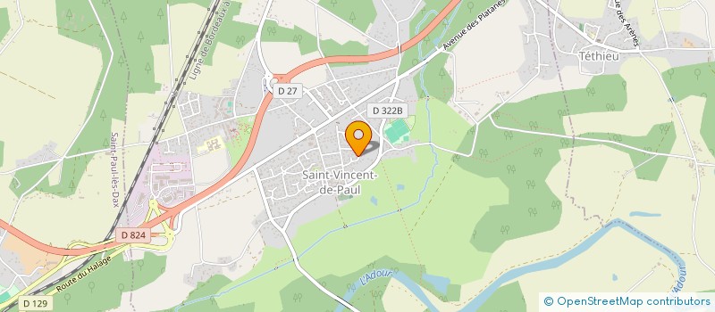 localisation de l'entreprise SCI ARPHIL  SAINT-VINCENT-DE-PAUL