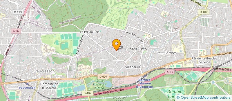 localisation de l'entreprise SCI ARPIERRE à GARCHES