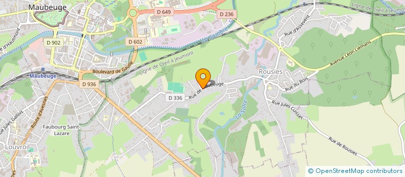 localisation de l'entreprise SCI ARPIMA 59  ROUSIES