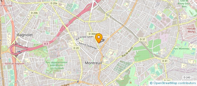 localisation de l'entreprise SCI ARPITANYA 2 à MONTREUIL