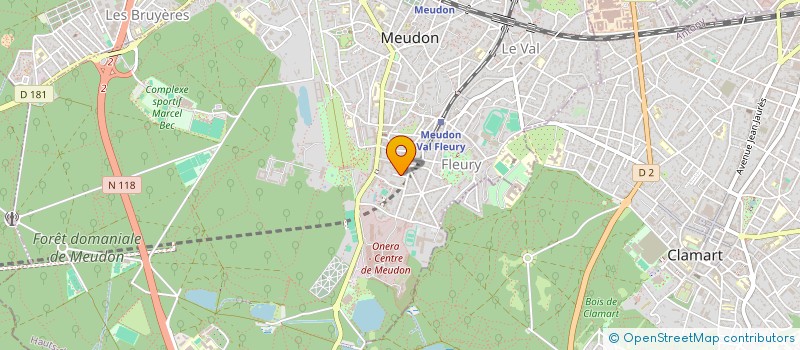 localisation de l'entreprise SCI ARPROM  MEUDON